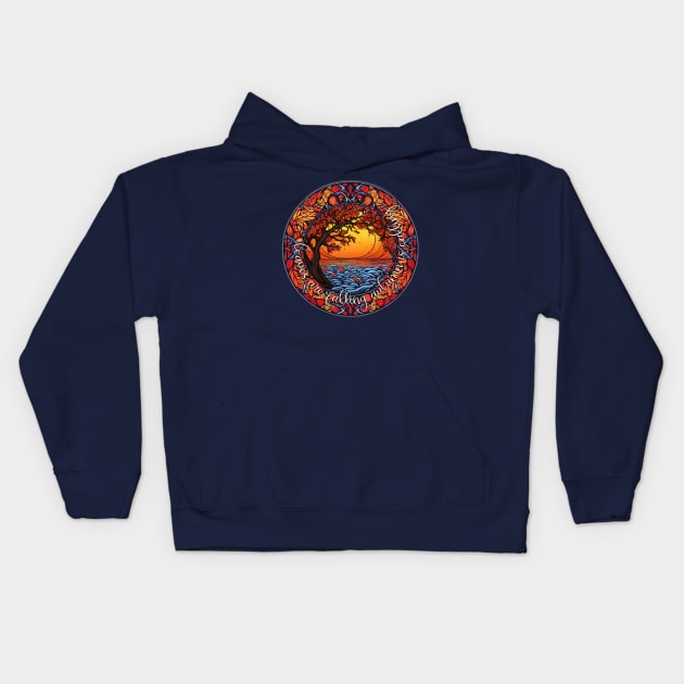 Leaves Are Falling Autumn Is Calling Kids Hoodie by Things2followuhome